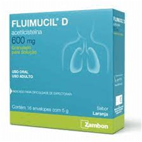 FLUIMUCIL 120mg gran 16 env x 5g (600mg)