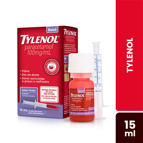TYLENOL Bebe 100mg sus or fr gts 15ml + ser dos