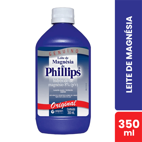 LEITE DE MAGNESIA PHILLIPS 350ML ORIGINAL