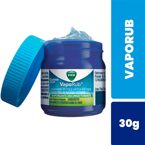VICK VAPORUB 28,2+52,6+13,3mg ung pte 30g