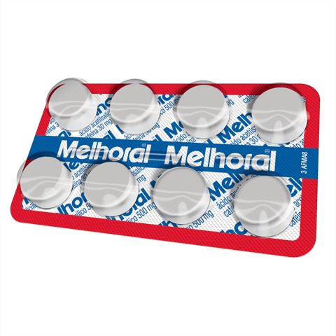 MELHORAL 500+30mg cx 25bl x 8 comp adu