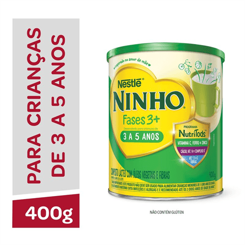 LEITE NINHO PREBIO 3 400G
