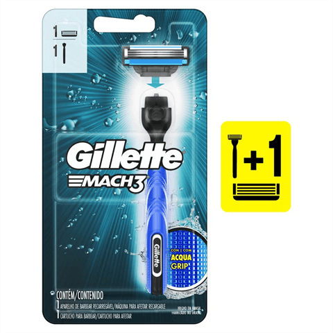 AP DEP GILLLETE MACH 3 REGULAR AZUL 1UN
