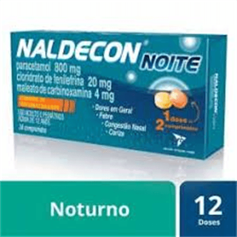 NALDECON NOITE cartucho c/ 24 comprimidos