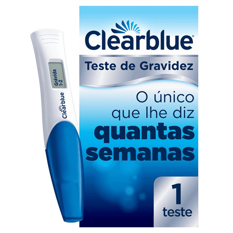 TESTE GRAVIDEZ CLEAR BLUE SEMANAS