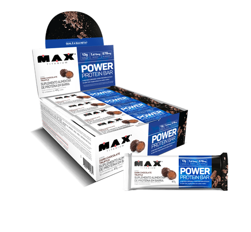 BARRA POWER PROTEIN  TRUFA DE CHOCOLATE 41G