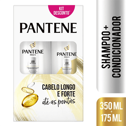 KIT PANTENE 350ML LISO EXTR