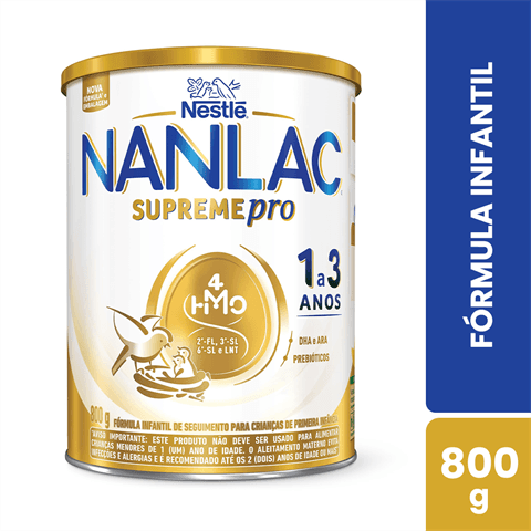 LEITE NANLAC SUPREME 1 A 3 ANOS 800G