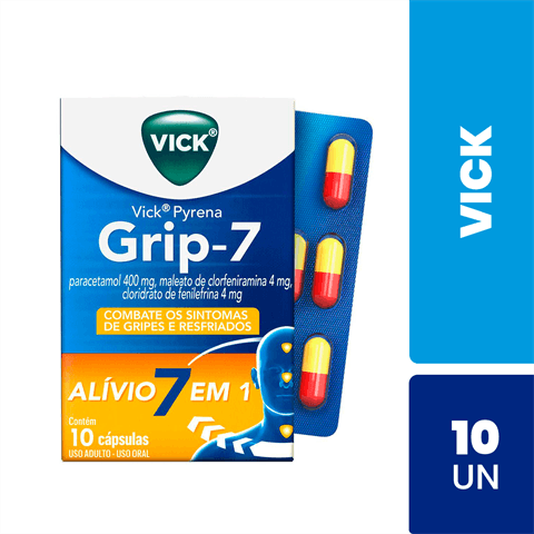 VICK GRIP 7 10 COMPRIMIDOS