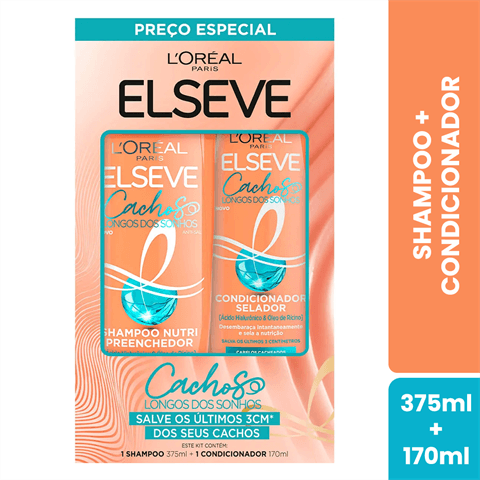 KIT ELSEVE CACHOS DOS SONHOS SH 375ML + CD 170ML