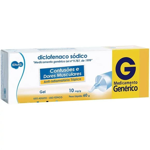 DICLOFENACO DE SODIO 10mg gel bg 60g