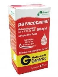 PARACETAMOL GOTAS 200MG 15ML GREEN