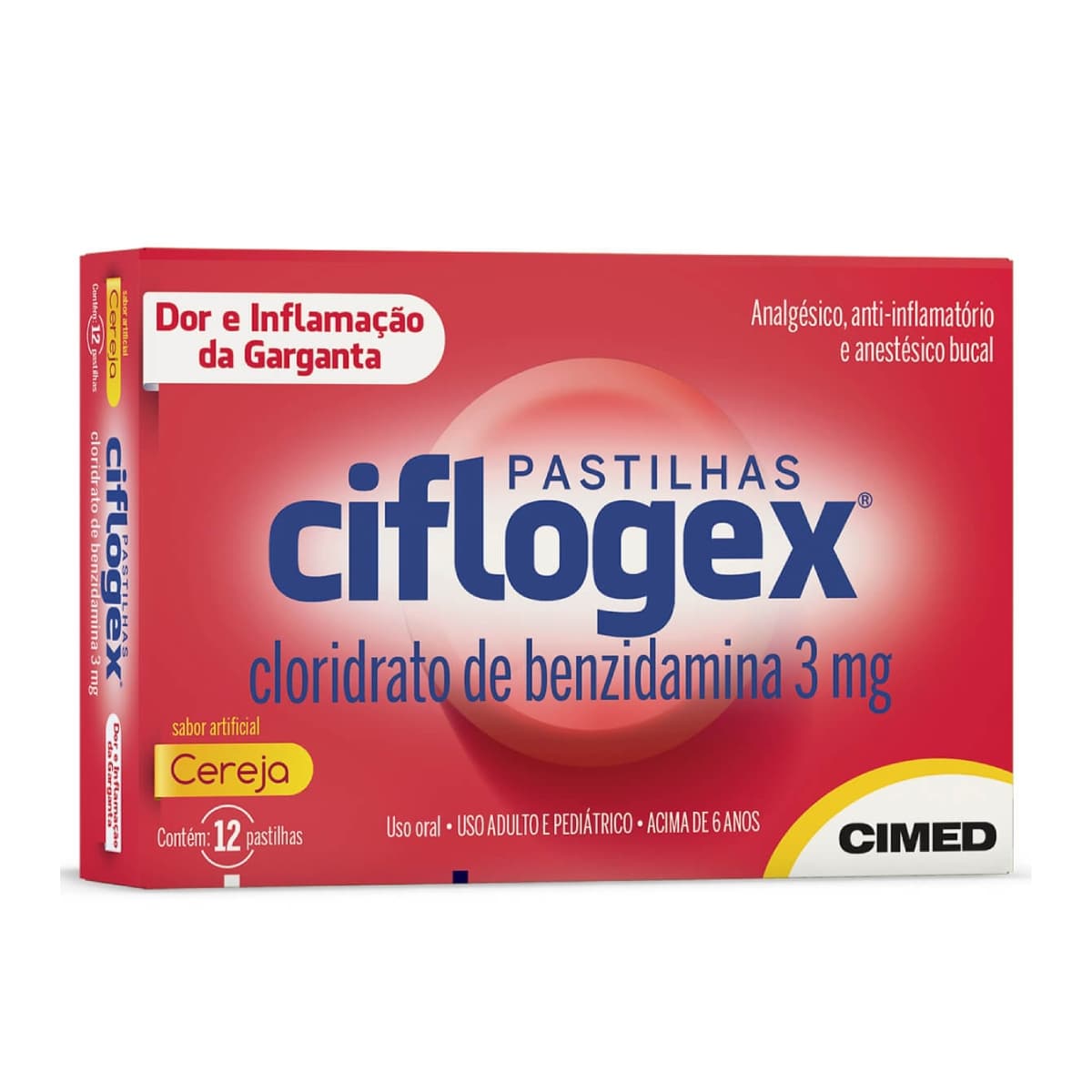 CIFLOGEX 3,0MG 12 PAST SB CEREJA