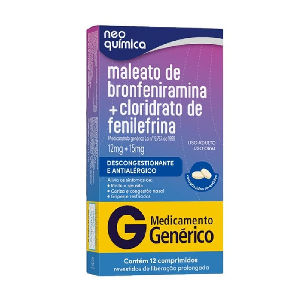 DECONGEX GENÉRICO 12 CPS NEO QUIMICA