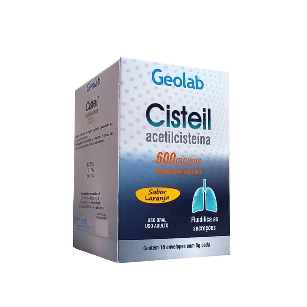 ACETILCISTEINA 600MG CISTEIL GEOLAB 16ENV