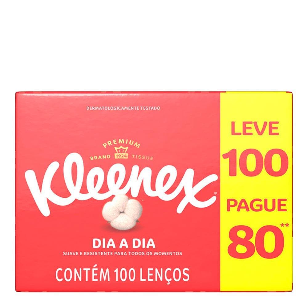 LENCO PAPEL KLEENEX 100UN DIA A DIA L100P80