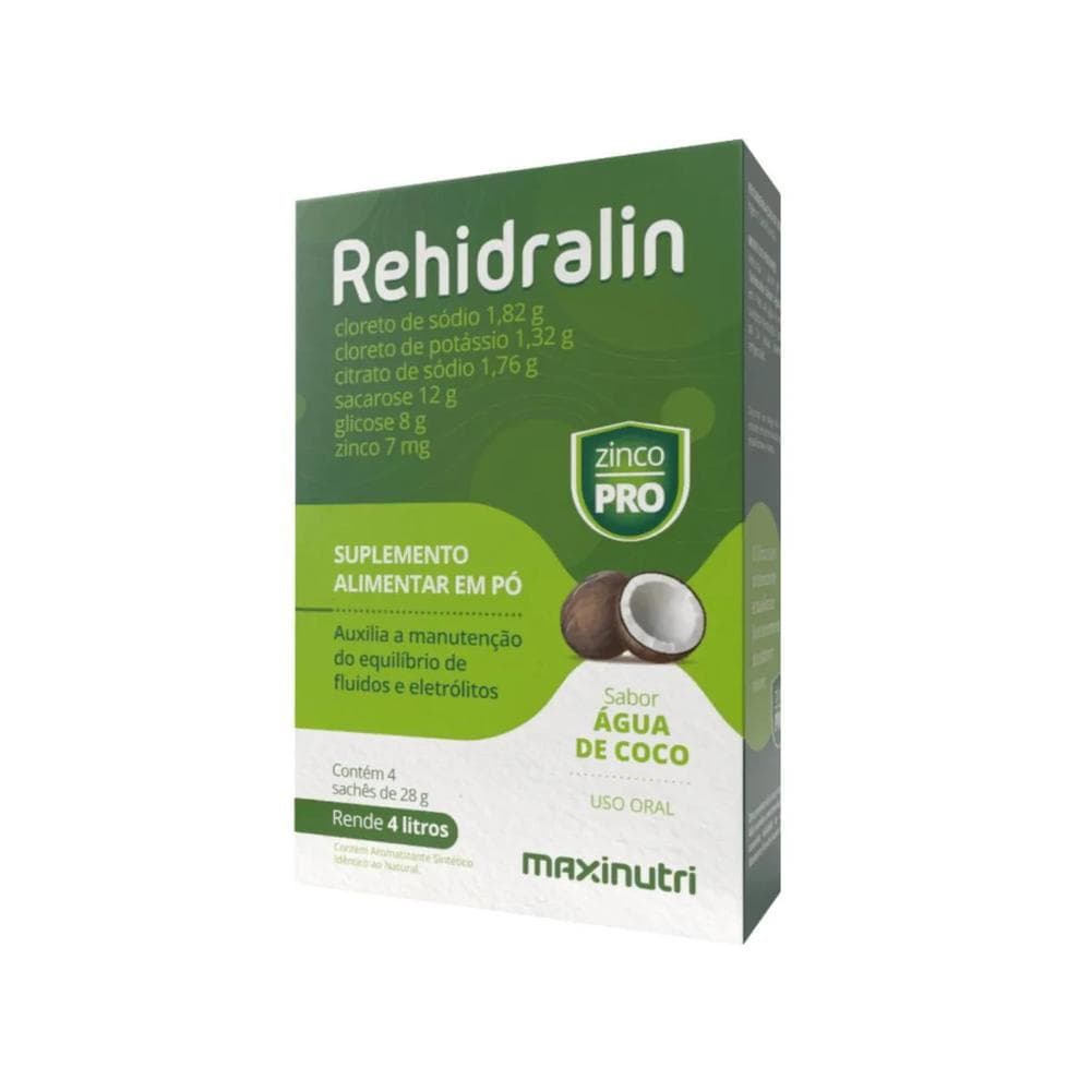 REHIDRALIN AGUA DE COCO 4X28G